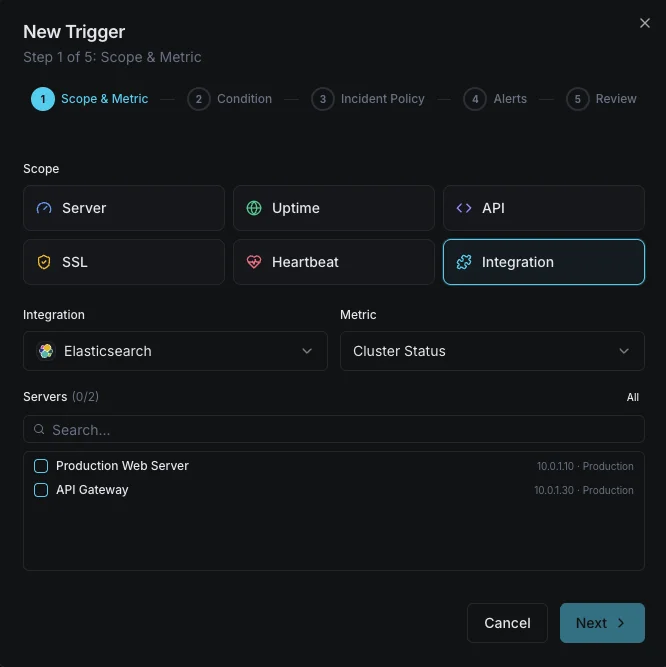 Alert notification and team channels configuration