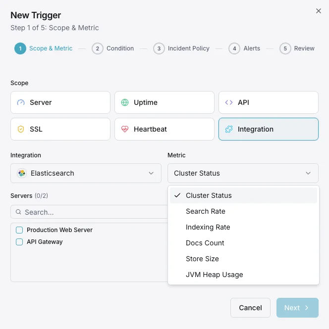 Alert notification and team channels configuration