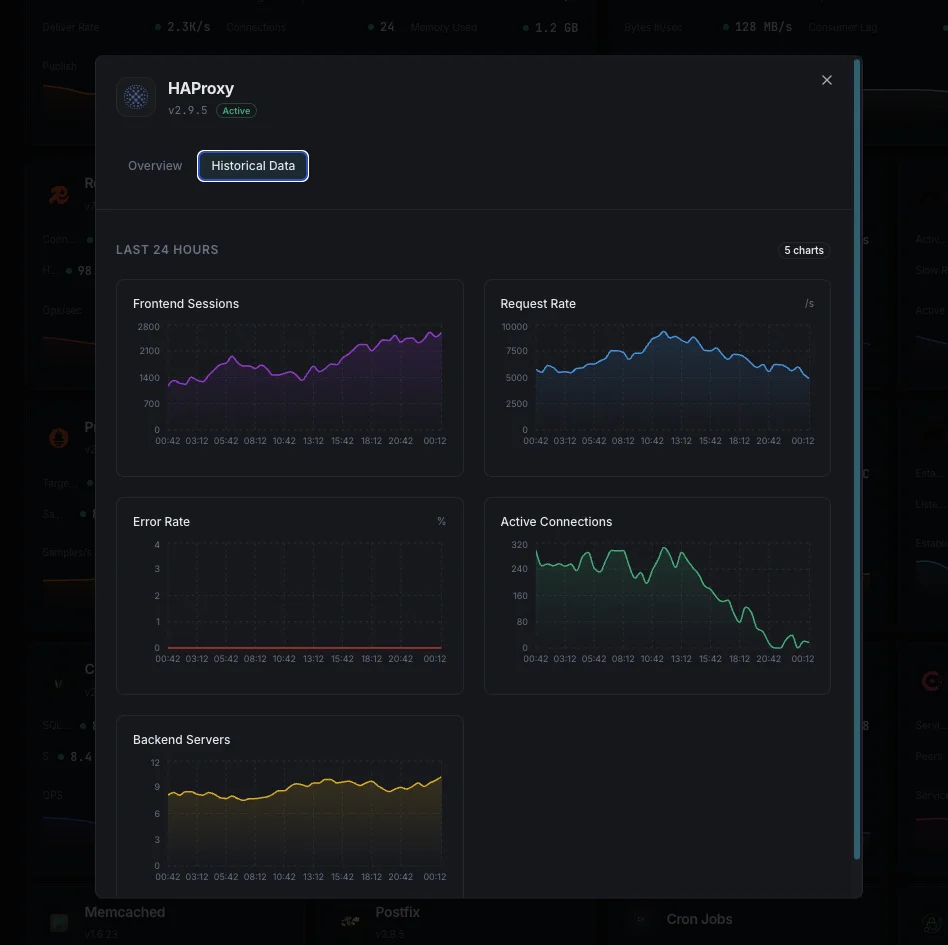 HAProxy traffic analytics and error tracking