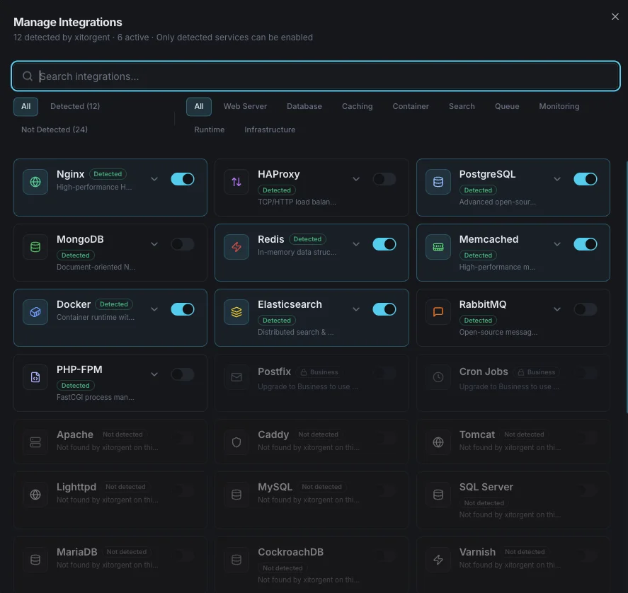 Seamless Integration Control via UI
