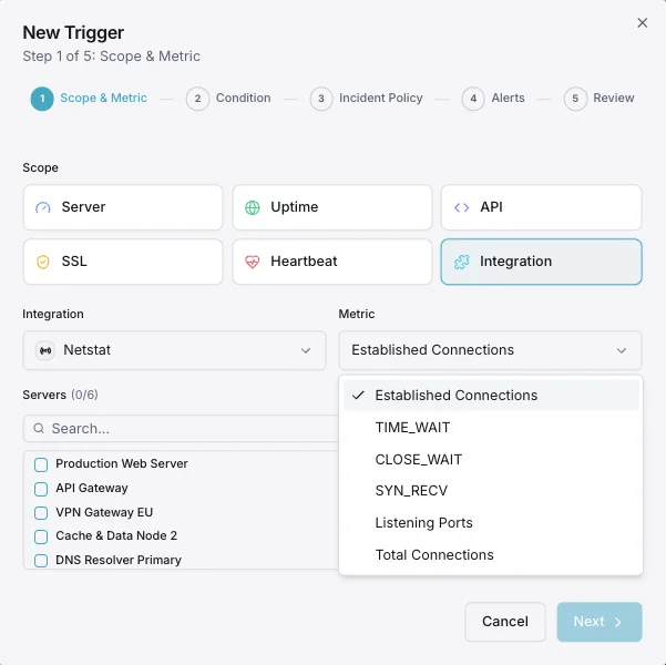 Network alerts