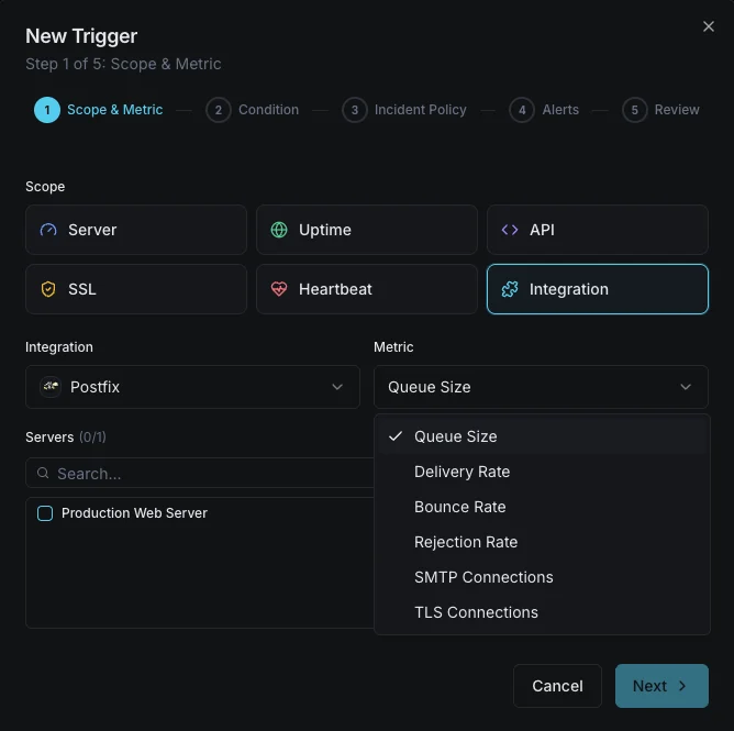 Configuración de alertas