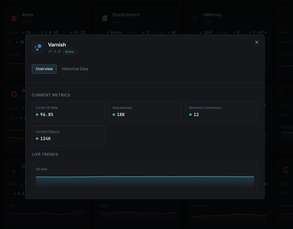 Varnish monitoring dashboard