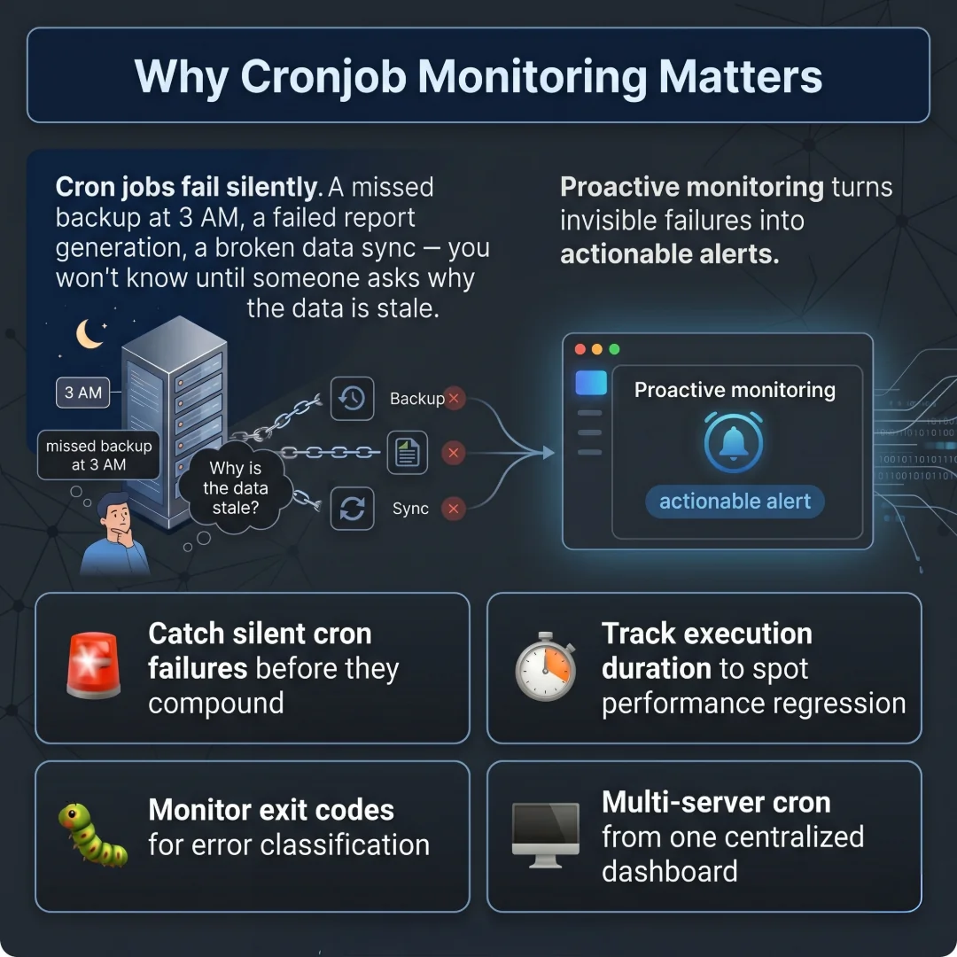 Perché monitorare i cronjob Questioni