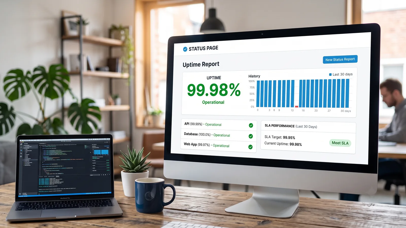 How to Report Uptime SLAs on a Status Page