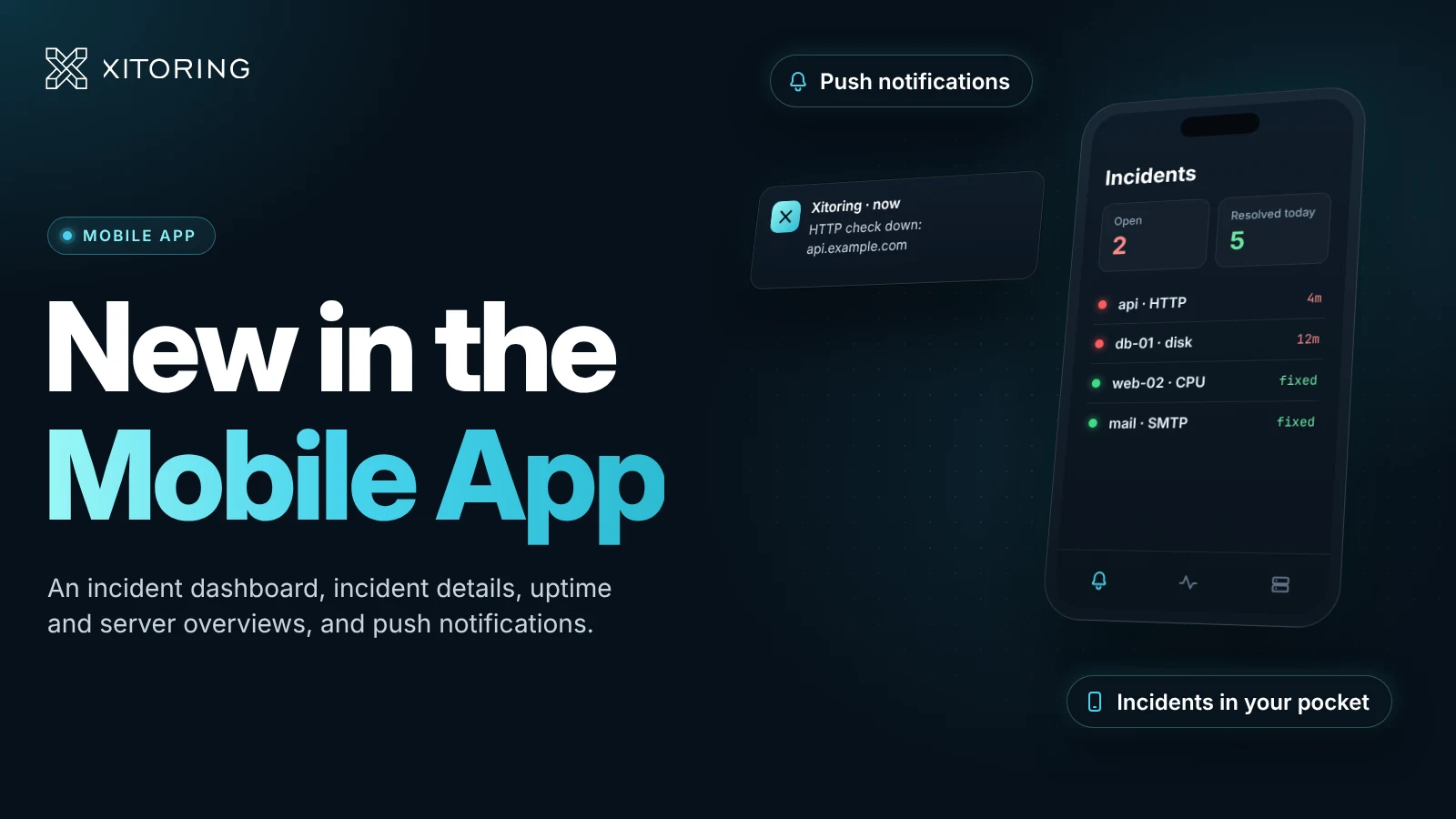 New Features in the Xitoring Mobile App