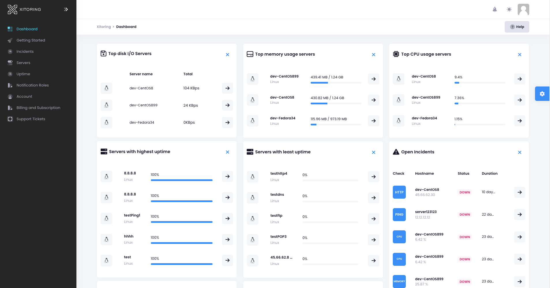 Xitoring Launches New User Interface And Dashboard! - Xitoring