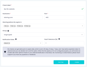 Xitoring Add SSL monitoring